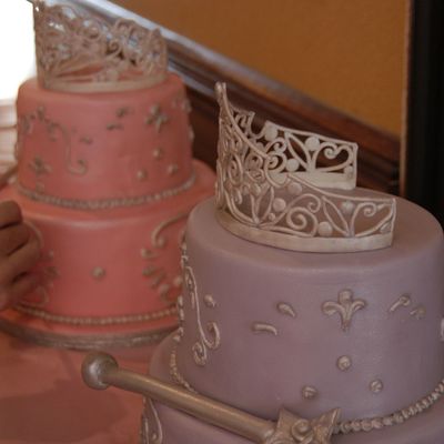 Twin Princess Birthday Cakes