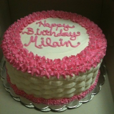 Pink/white Cake