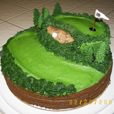 Golf Course Cake
