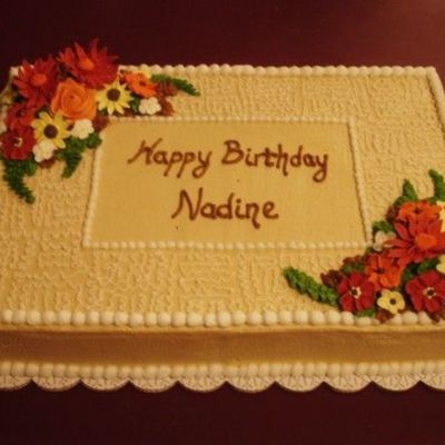 Autumn Birthday Cake