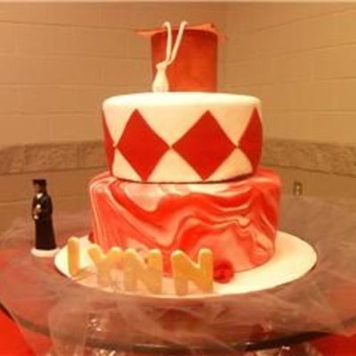 Red And White Graduation