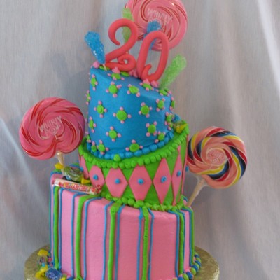 Topsy Turvy Birthdy Cake