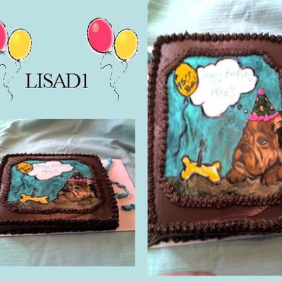 Third Cake - Painted Fondant