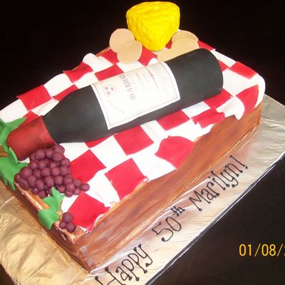 Wine And Cheese Basket