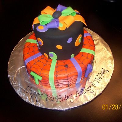 Halloween Themed Birthday Cake