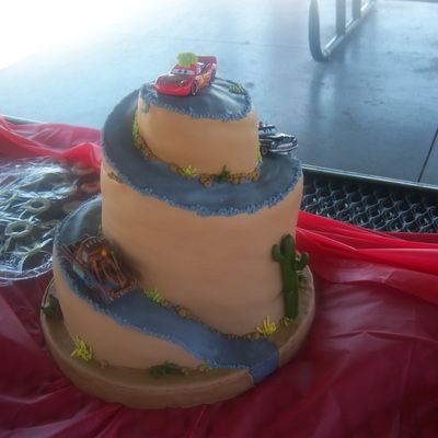 Lightening Mcqueen Cars Birthday Cake