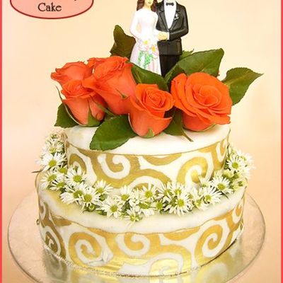 Rosy Red Anniversary Cake Order