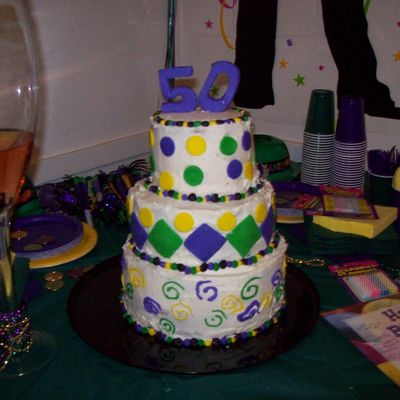 Mardi Gras Themed 50Th Birthday Party