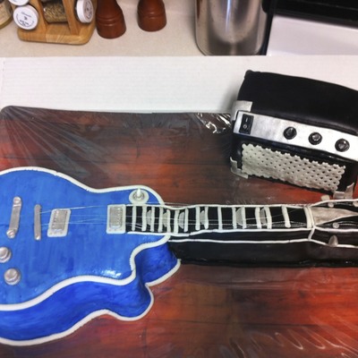 Les Paul Guitar And Amp