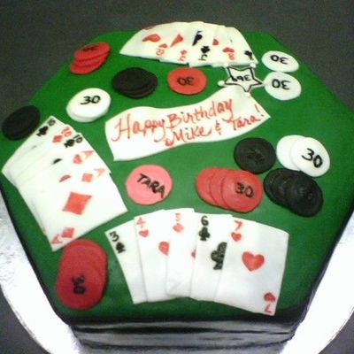 Poker Cake