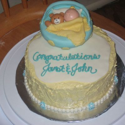 A Cake For A Baby Boy Or A Baby Girl