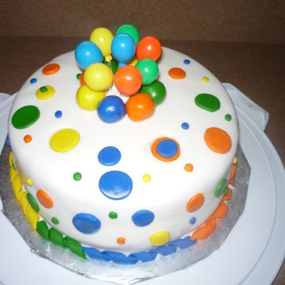 Balloon Birthday Cake