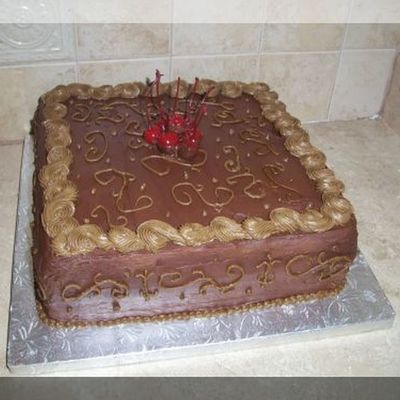 Chocolate Swirl Cake With Chocolate Covered Cherries