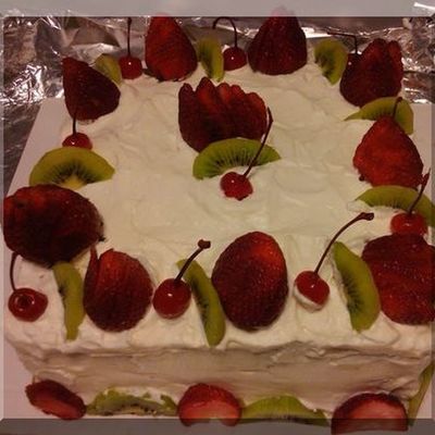Tres Leches With Fruit