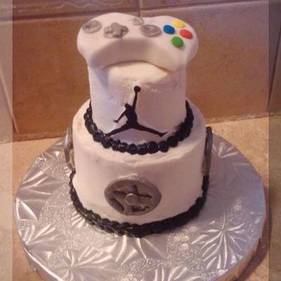 Xbox Controller, Jordan And Rims Cake