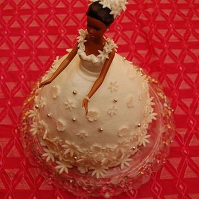 Barbie Bridal Shower Cake