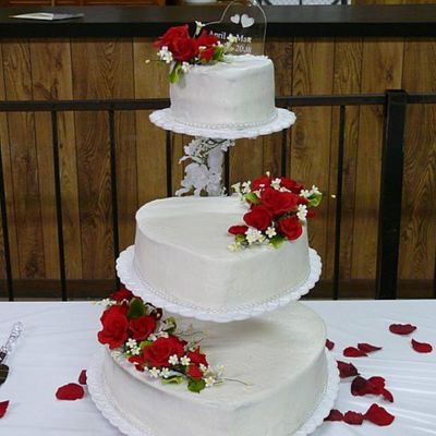 Hearts With Red Roses