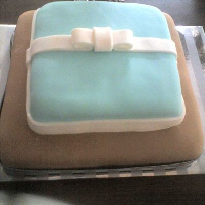 Practice Blue Brown Cake