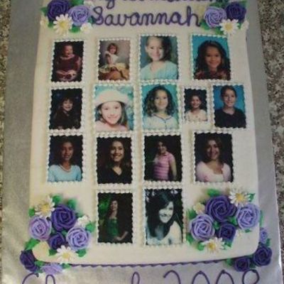 Graduation Picture Collague Cake