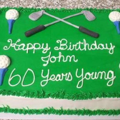 Golf Sheet Cake