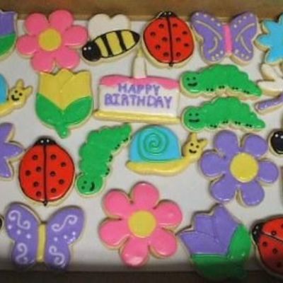 Spring Birthday Cookies
