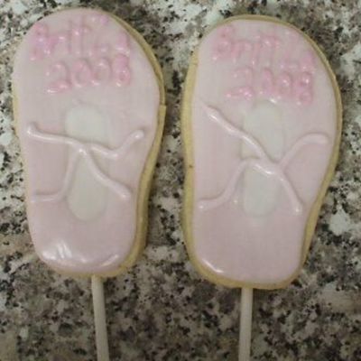 Ballet Slipper Cookies