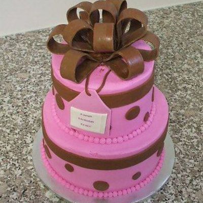 Pink And Brown Hatbox