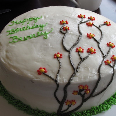 Flower Tree Birthday Cake