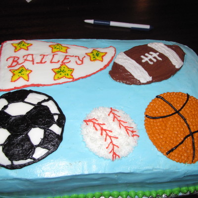 Sports Birthday Cake