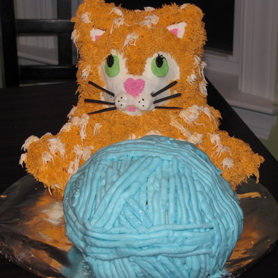 Cat And Yarn