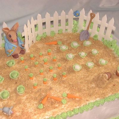 Peter Rabbit Baby Shower Cake