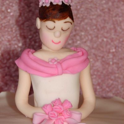 Closeup Of Ballerina Cake Details