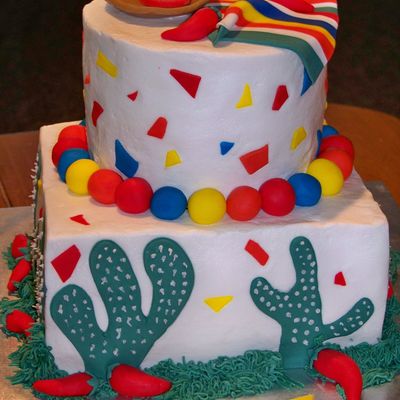 Fiesta Birthday Cake