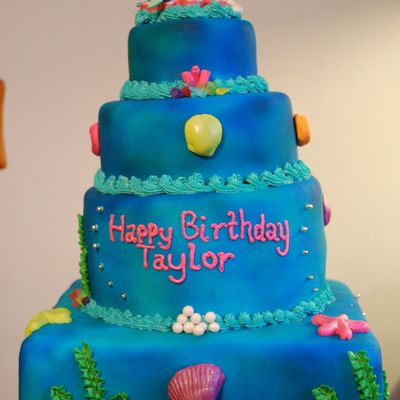 Little Mermaid Birthday Cake