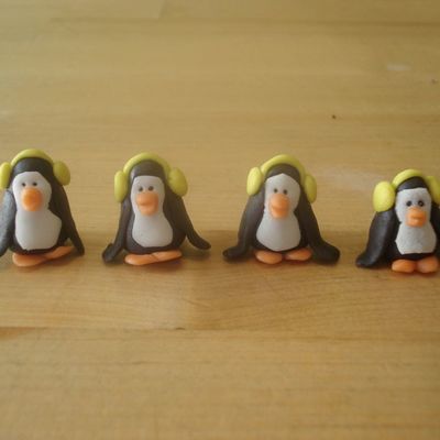 Four Baby Penguins