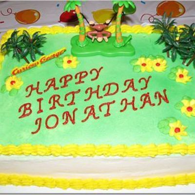 Curious George Birthday Cake