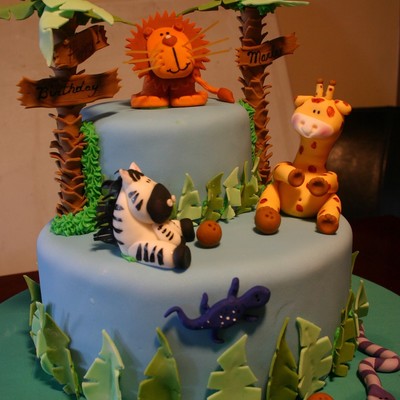 Jungle 3D Lion, Zebra,monkey,giraffe,snake And Lizzard