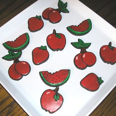 Chocolate Fruit Cookies