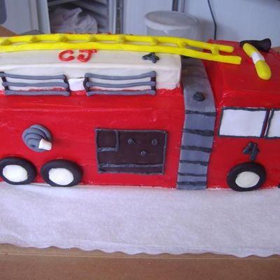Cj's Firetruck Cake