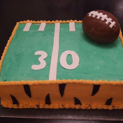 30Th Football Cake
