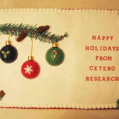 Christmas Ornament Cake