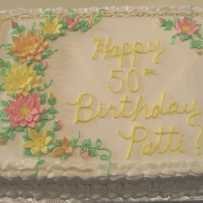 Marshmellow Flower Birthday Cake