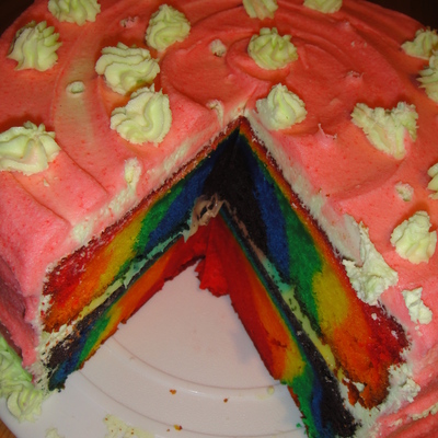 Rainbow Cake For Mommy!