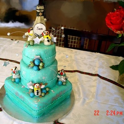 Christmas Birthday Cake