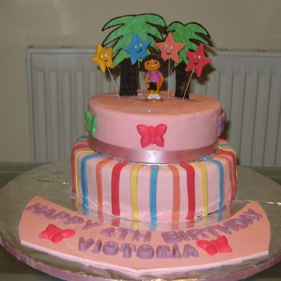 Dora The Explorer Birthday Cake