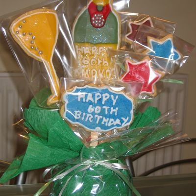 60Th Birthday Cookie Bouquet