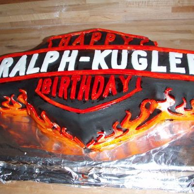 Harley Davidson Birthday Cake