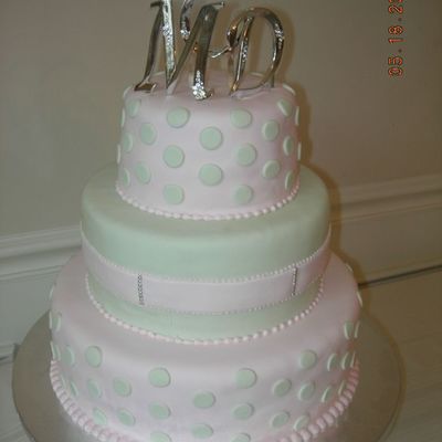 Pink & Green Polka Dots