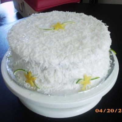 Lemon Lime Coconut Round Cake