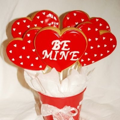 Valentine Cookie Bouquet